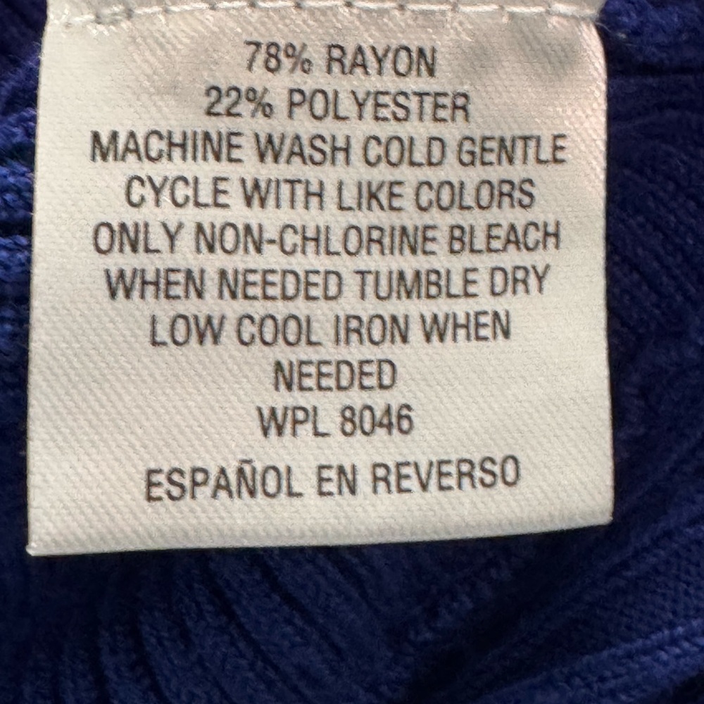 JM Collection Royal Blue Cardigan Sweater 3x​ - Picture 5 of 7